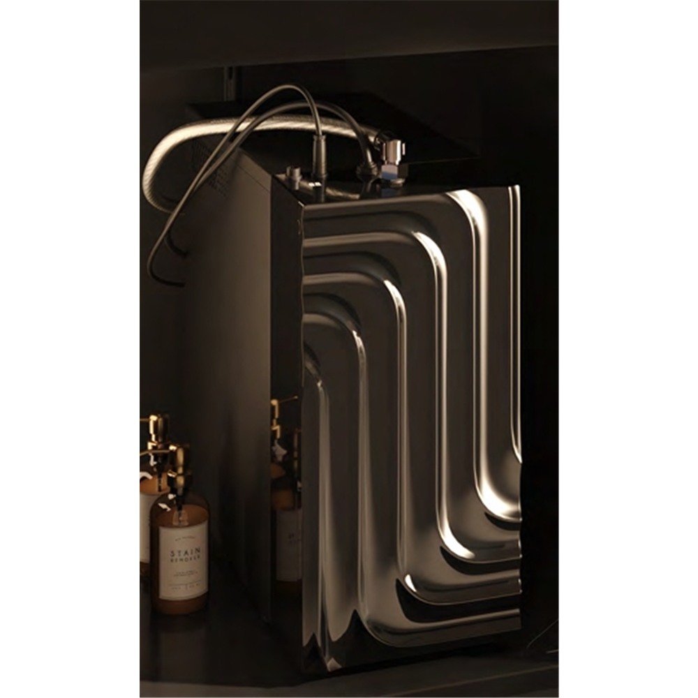 Filt-Wave Smart-Wasserhahn mit Untereinheit im Küchenschrank